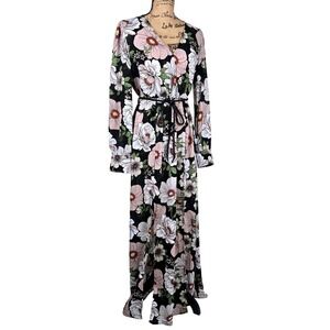 floral chiffon maxi dress forever 21 Forever 21 Floral Chiffon Maxi Dress Small S